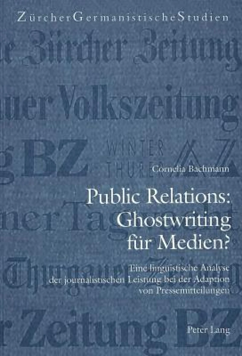 Public Relations: Ghostwriting fuer Medien?