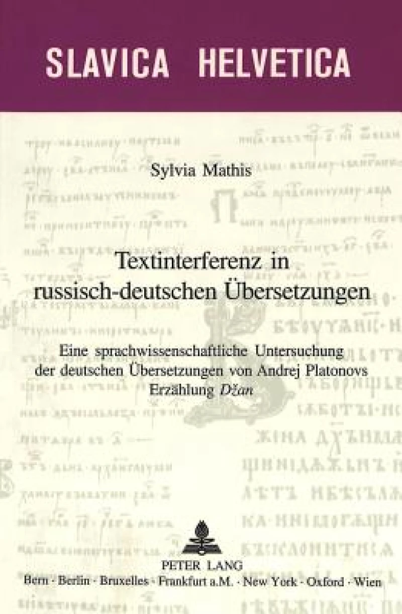 Textinterferenz in russisch-deutschen Uebersetzungen