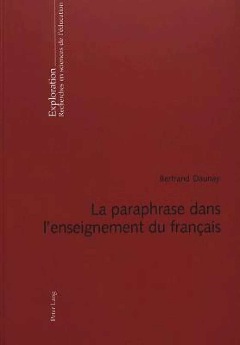 La paraphrase dans l'enseignement du francais
