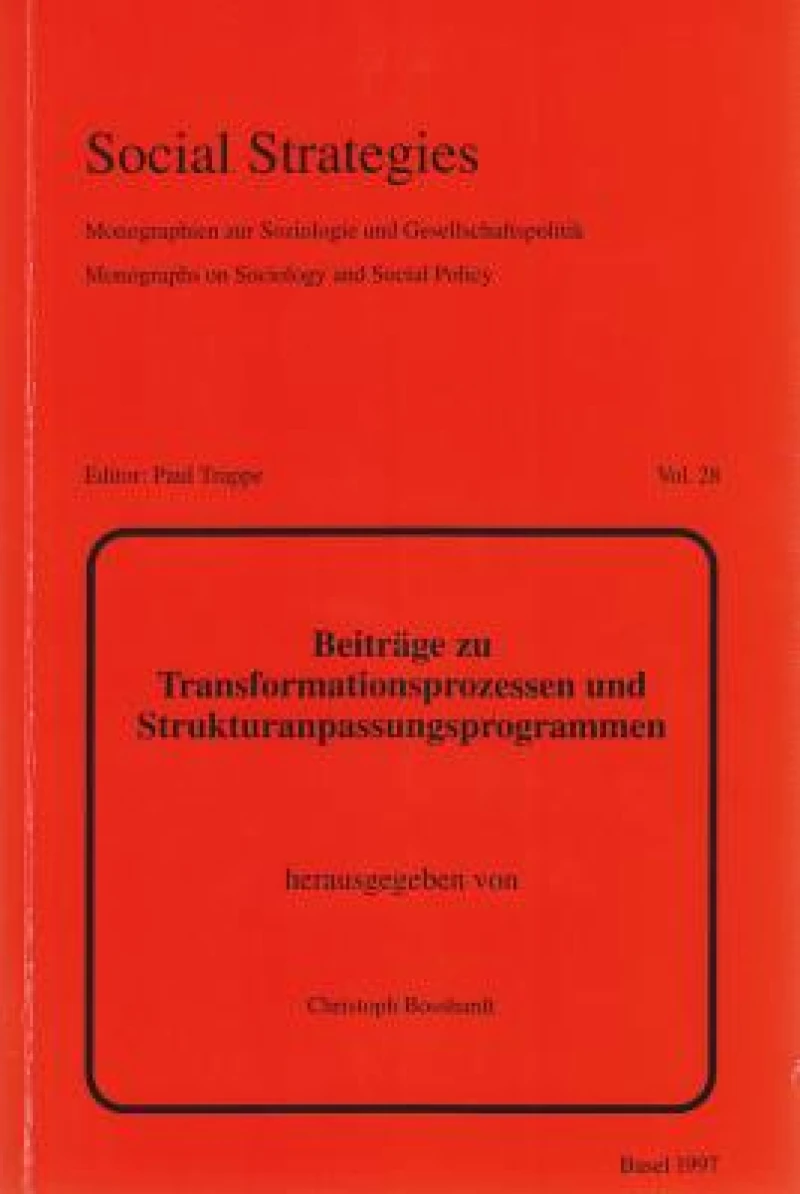 Beitraege Zu Transformationsprozessen Und Strukturanpassungsprogrammen