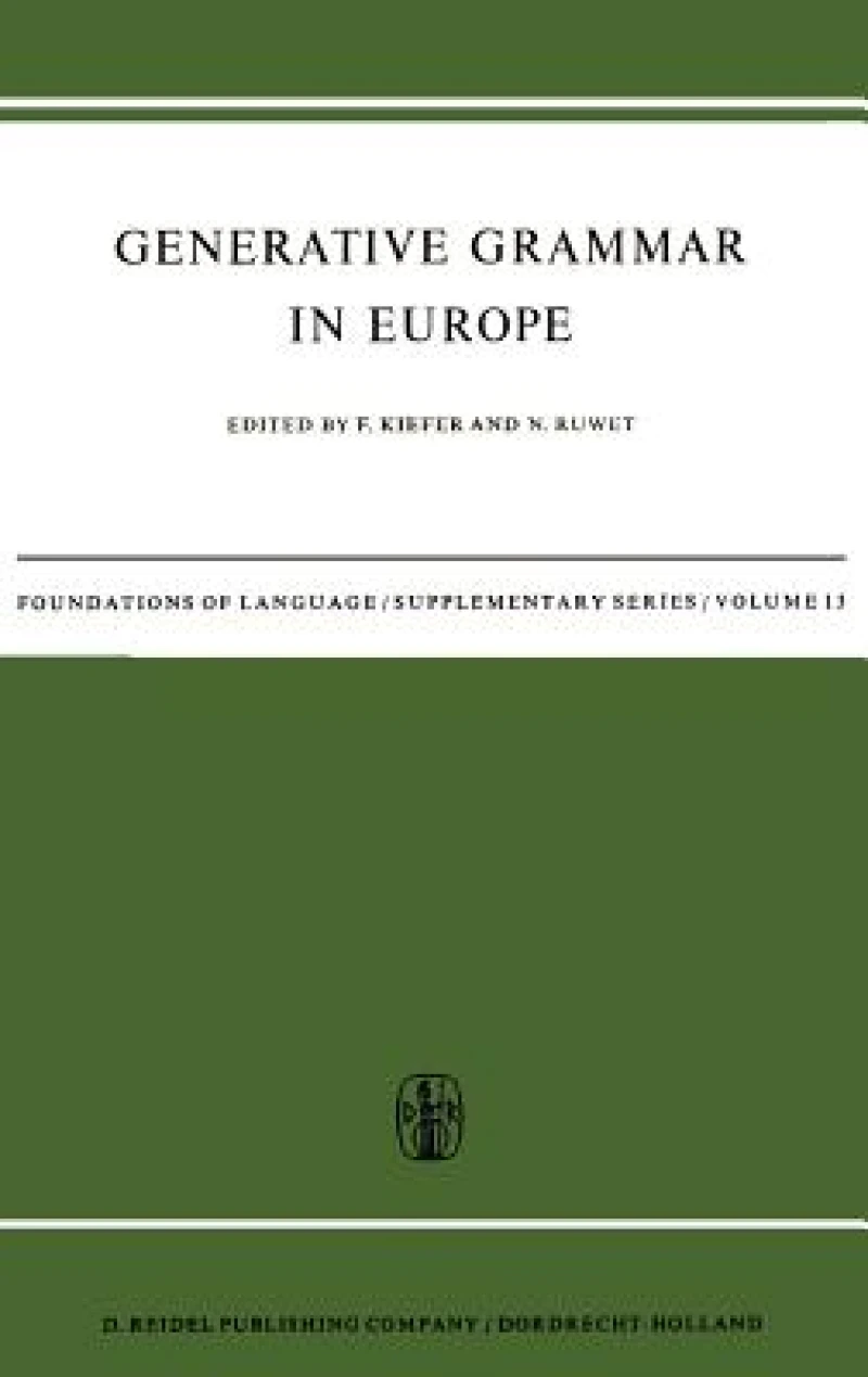 Generative Grammar in Europe
