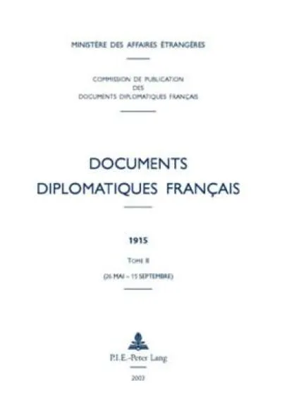 Documents Diplomatiques Francais