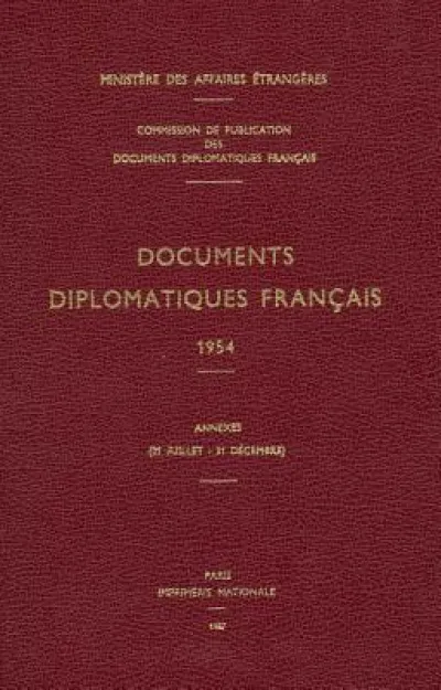 Documents Diplomatiques Francais