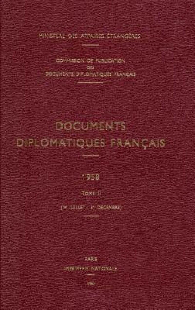 Documents Diplomatiques Francais