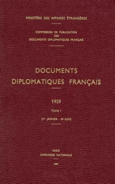 Documents Diplomatiques Francais