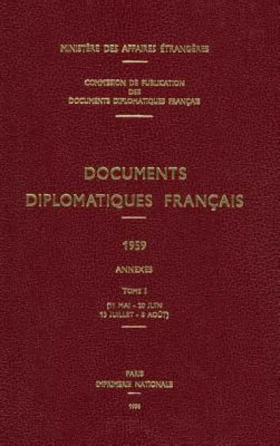 Documents Diplomatiques Francais