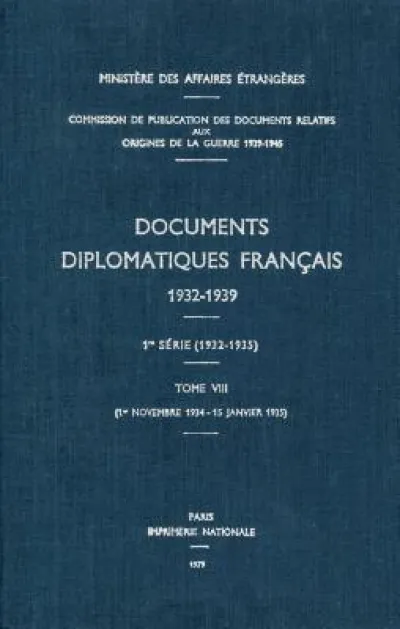 Documents Diplomatiques Francais
