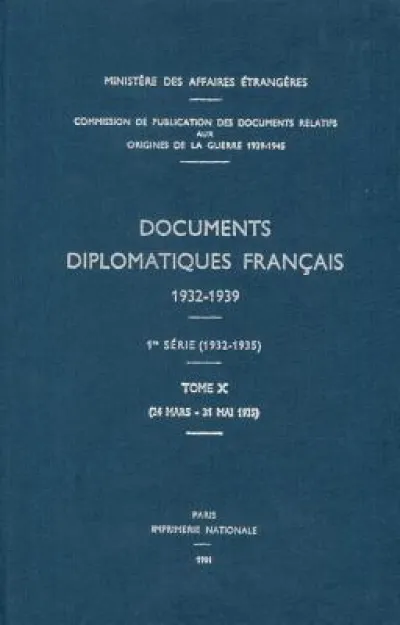 Documents Diplomatiques Francais