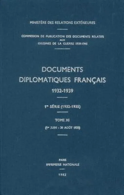 Documents Diplomatiques Francais