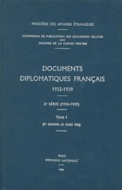 Documents Diplomatiques Francais