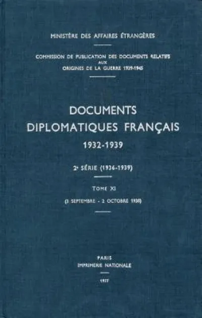 Documents Diplomatiques Francais