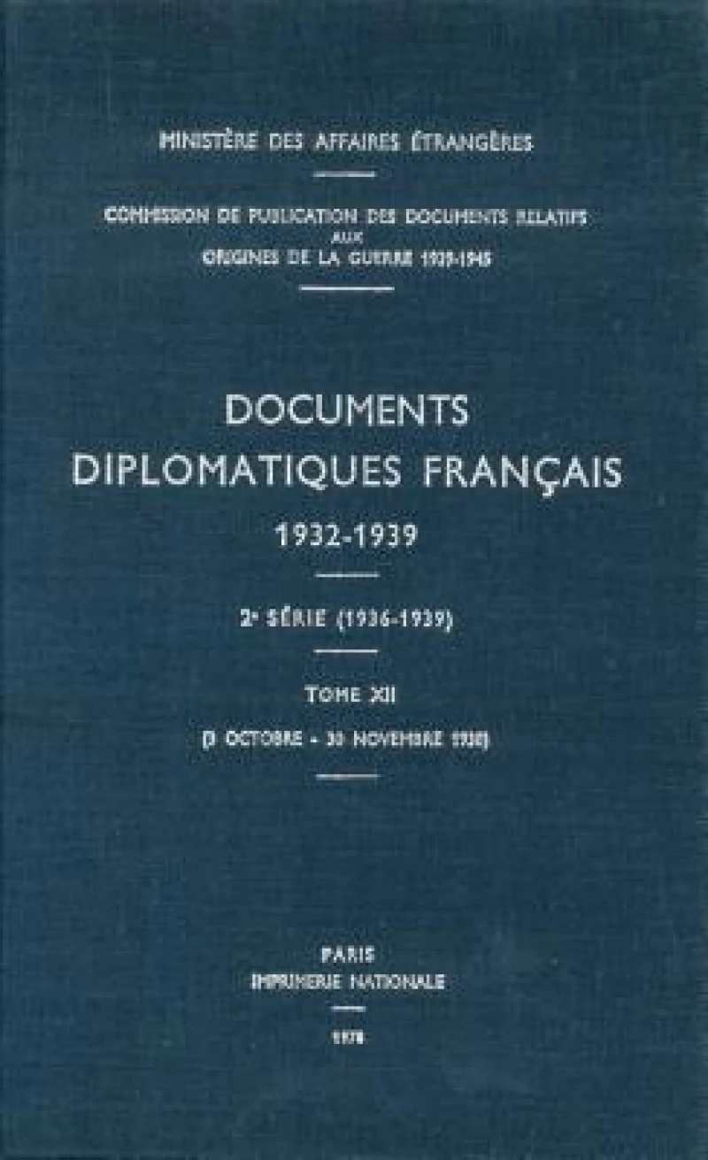 Documents Diplomatiques Francais