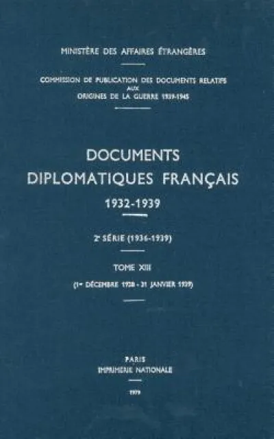 Documents Diplomatiques Francais