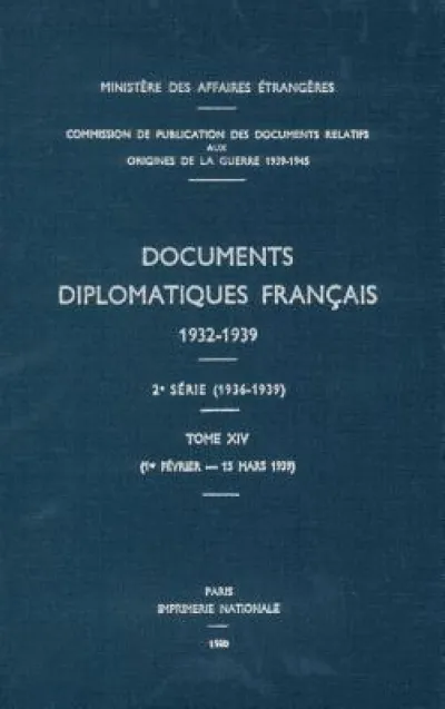 Documents Diplomatiques Francais