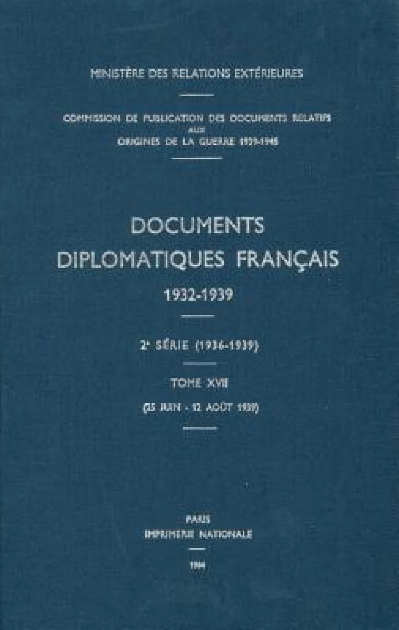 Documents Diplomatiques Francais