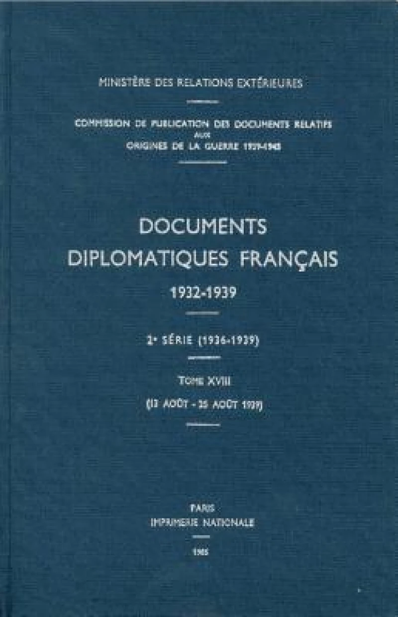 Documents Diplomatiques Francais