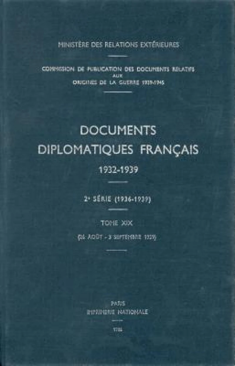 Documents Diplomatiques Francais