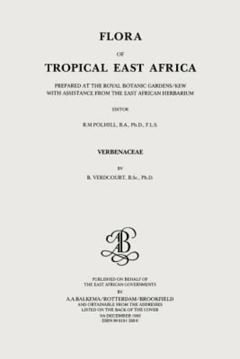 Flora of Tropical East Africa - Verbenaceae (1992)