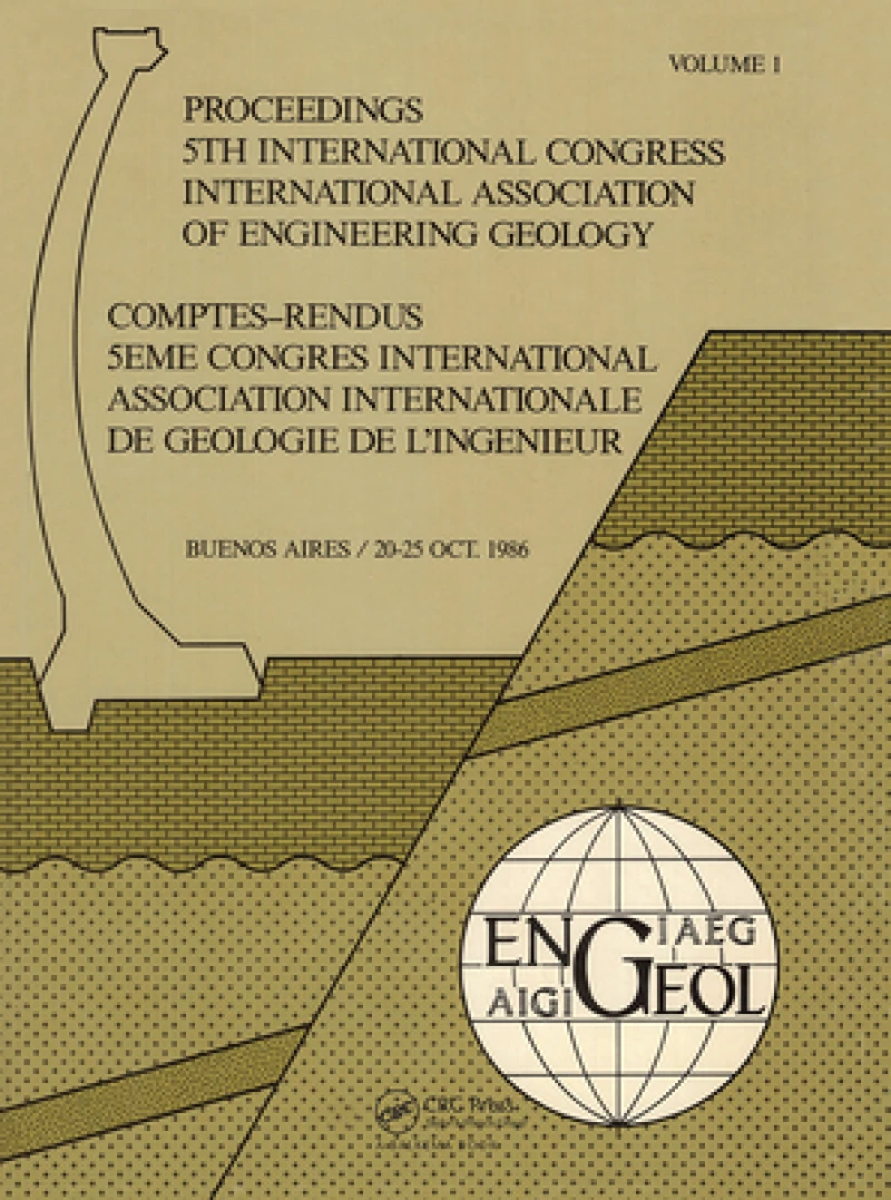 Proc 5th Int Congress Int Assoc of Engineering Geology Argen