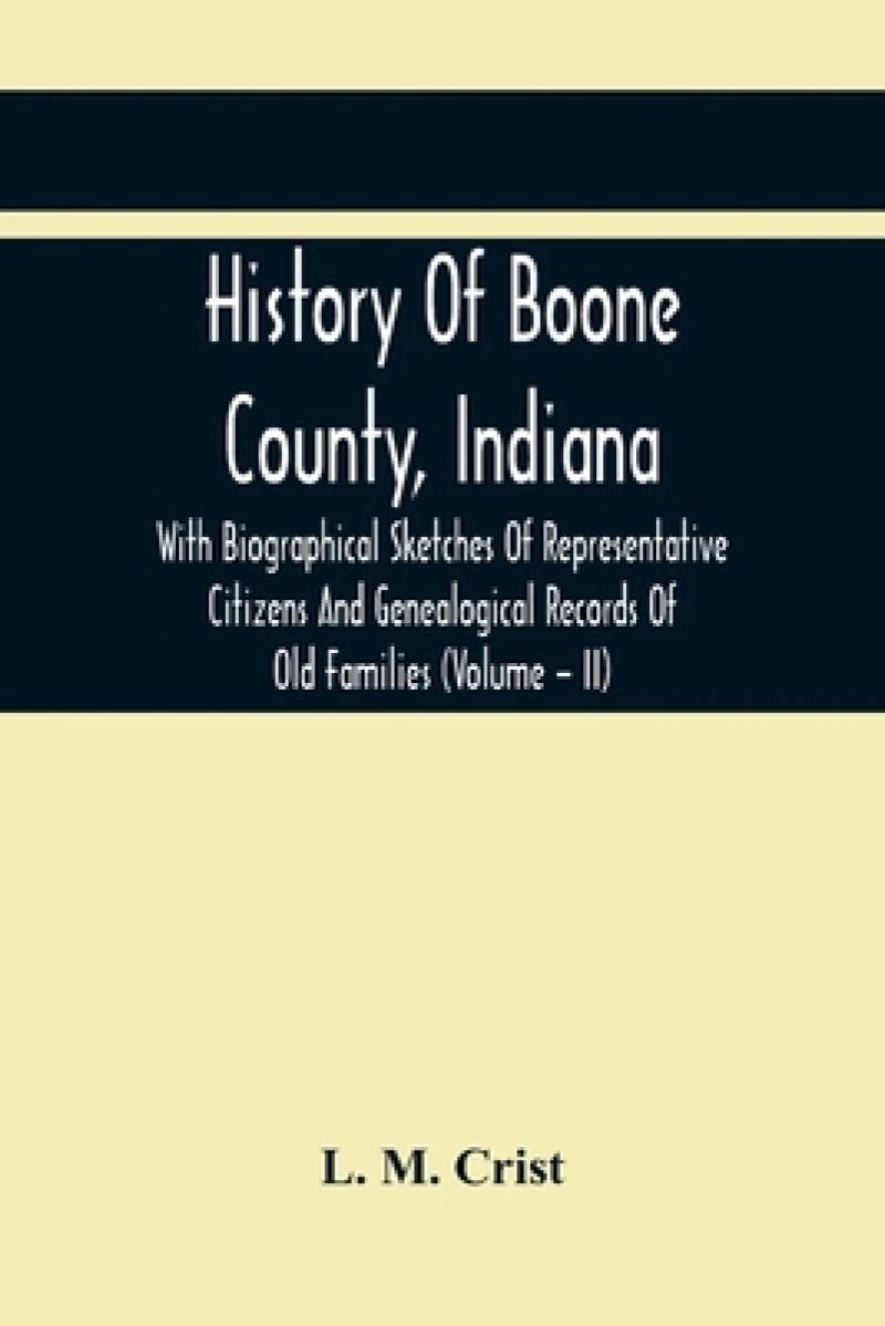 History Of Boone County, Indiana