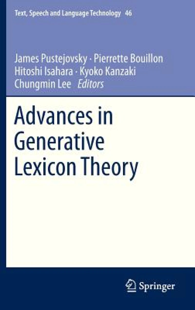 Advances in Generative Lexicon Theory