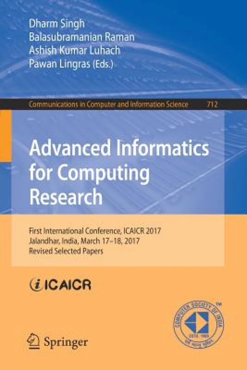 Advanced Informatics for Computing Research