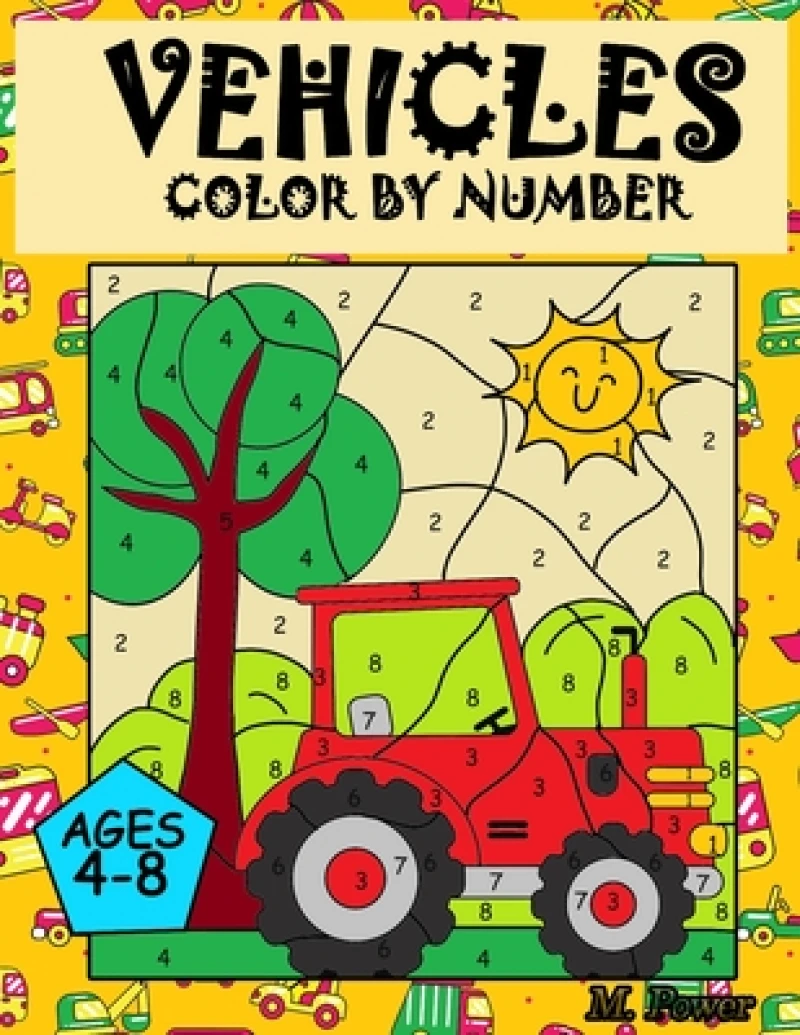 VEHICLES Colour by Number