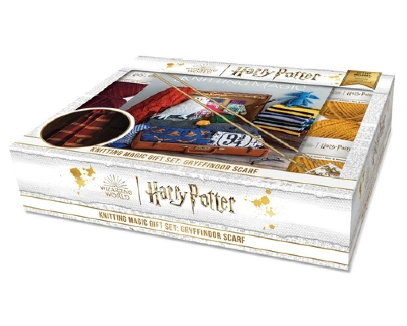 Harry Potter Knitting Magic Gift Set: Gryffindor Scarf